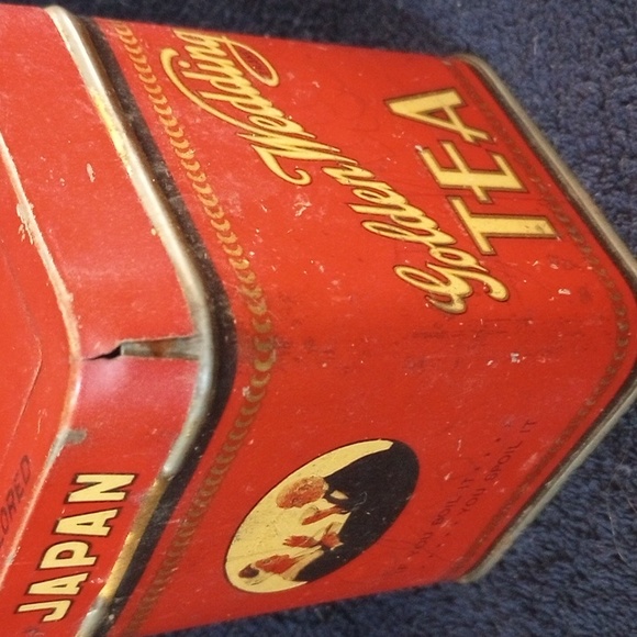 Vintage Golden Wedding Tea Tin 1/4LB - Picture 7 of 9
